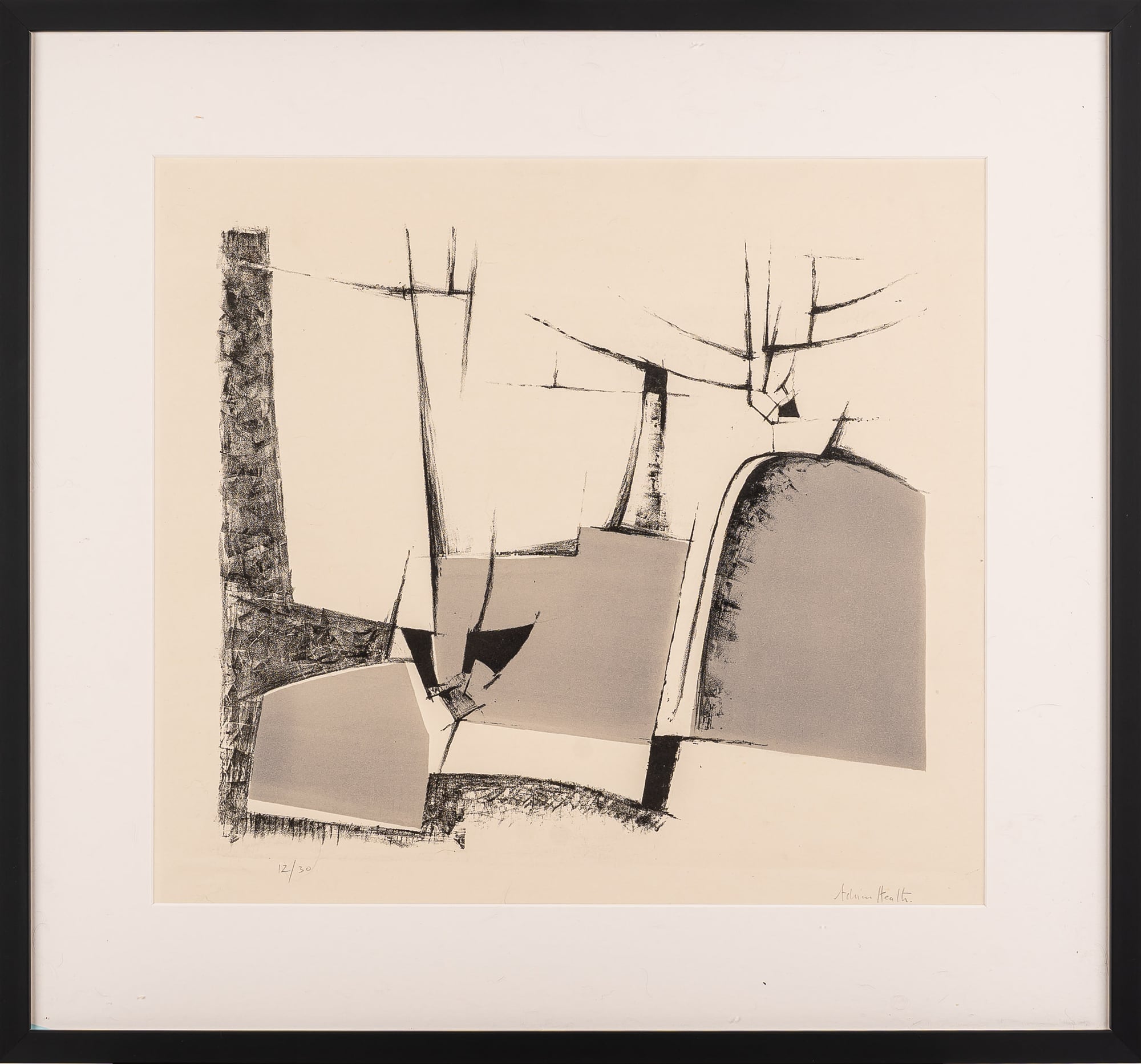Adrian Heath, Composition, 1956 (£950)