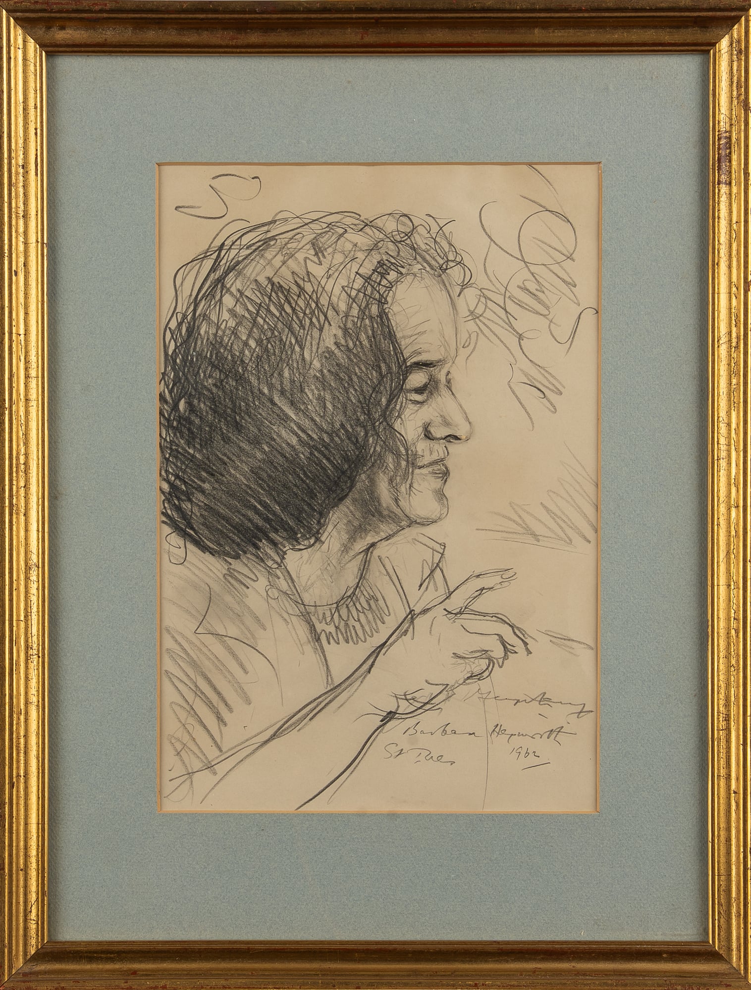 Mervyn Levy, Portrait of Barbara Hepworth, 1962 (£2500)