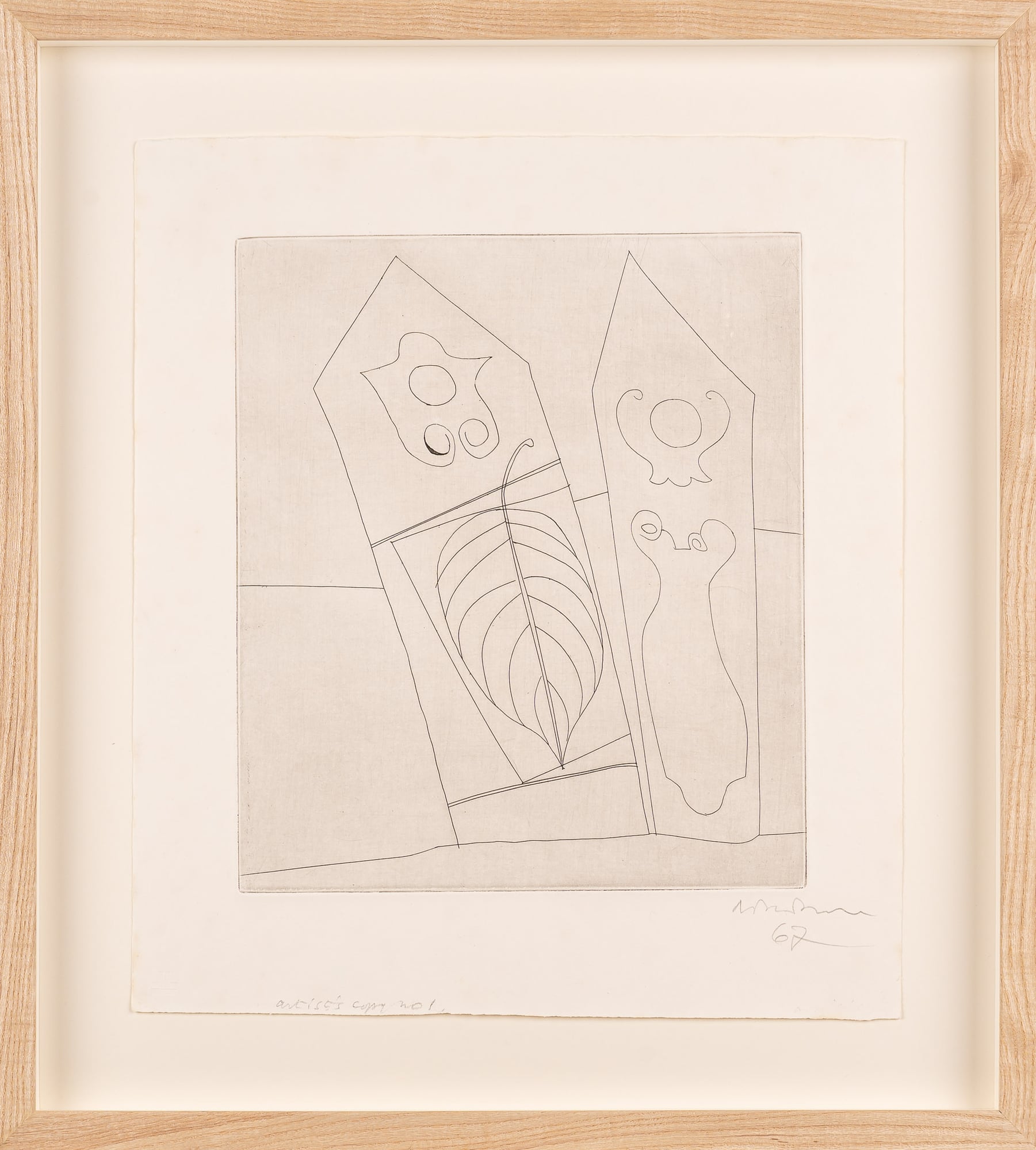 Ben Nicholson, Turkish Forms with Leaves [Lafranca 71], 1967 (£POA)