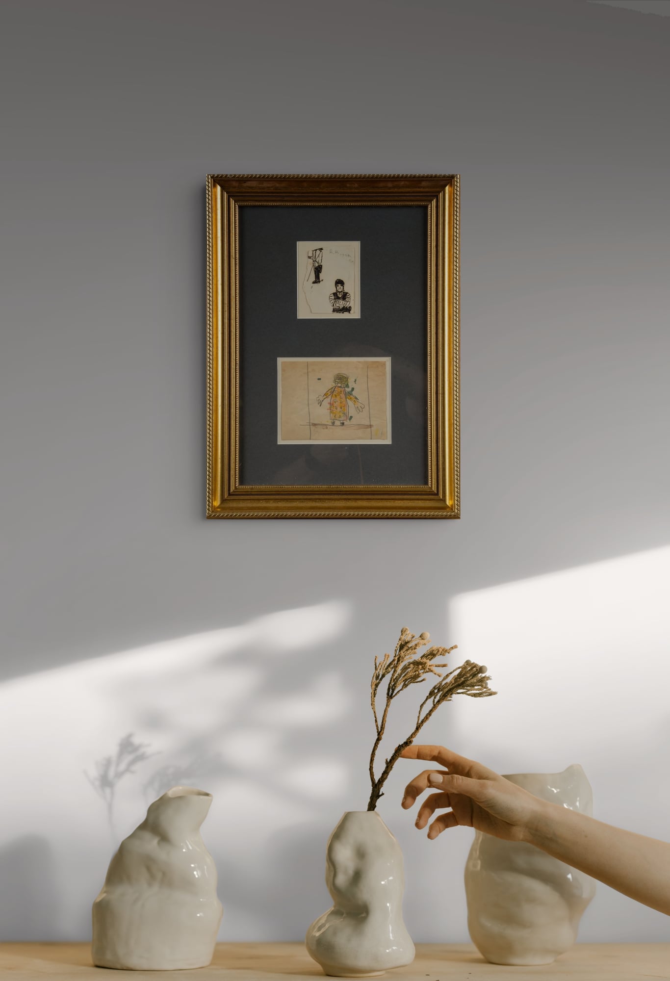 Father in Fancy Dress & Untitled Figure