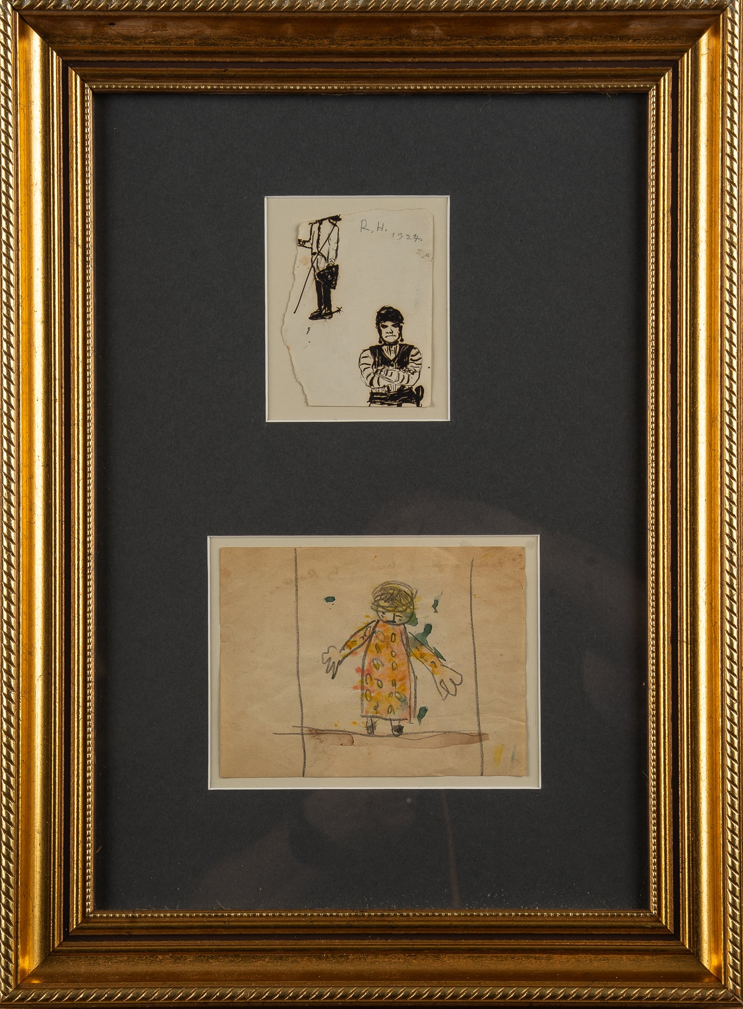 Father in Fancy Dress & Untitled Figure