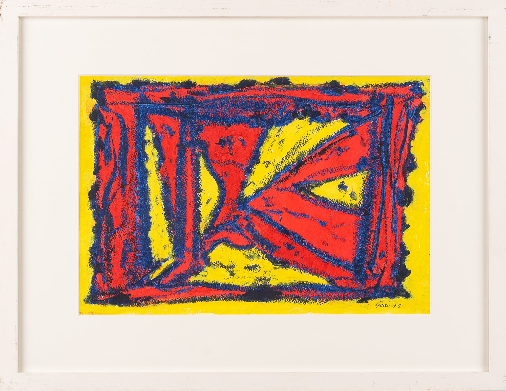 William Gear, Red Curtain, 1995 (£2750)