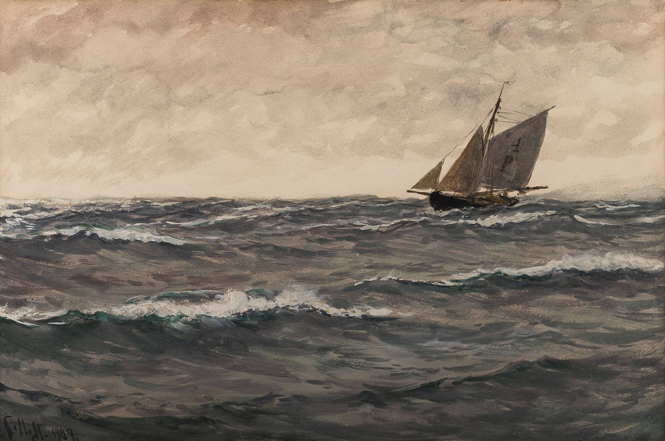 Charles Napier Hemy, Homeward Bound, 1909